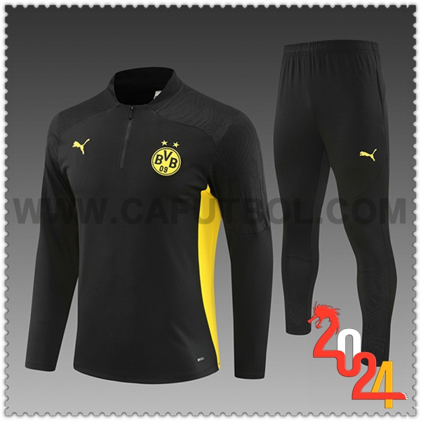 Chandal Futbol Dortmund Ninos Negro/Amarillo 2024 2025