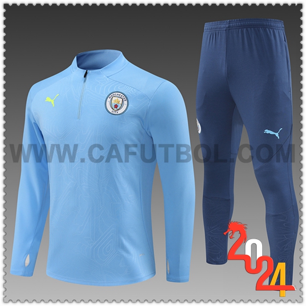 Chandal Futbol Manchester City Ninos Azul Claro 2024 2025