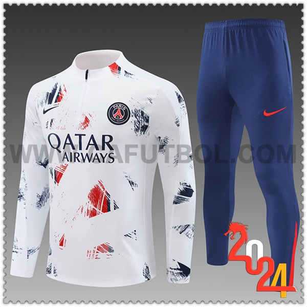 Chandal Futbol PSG Ninos Blanco 2024 2025