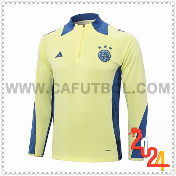 Sudadera Entrenamiento Ajax Amarillo/Azul 2024 2025