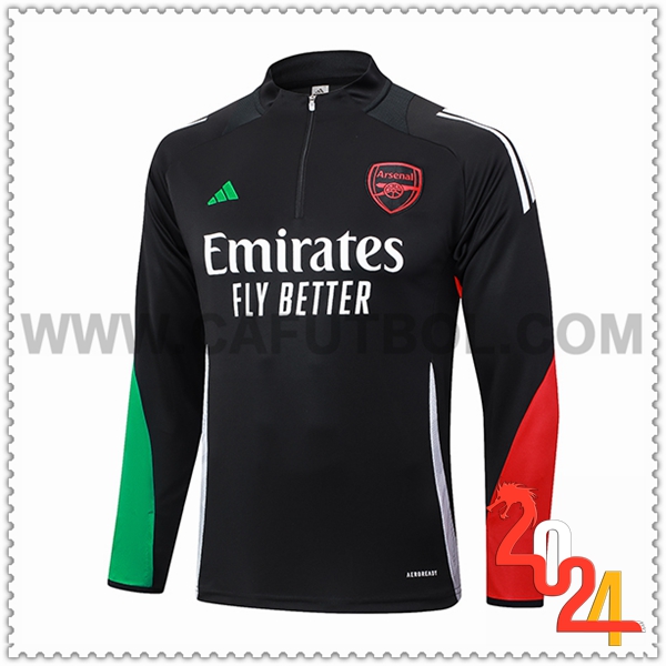 Sudadera Entrenamiento Arsenal Negro 2024 2025