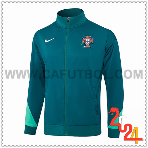 Chaquetas Futbol Portugal Verde 2024 2025