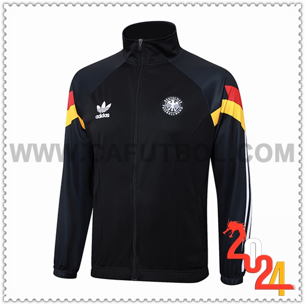 Chaquetas Futbol Alemania Negro 2024 2025