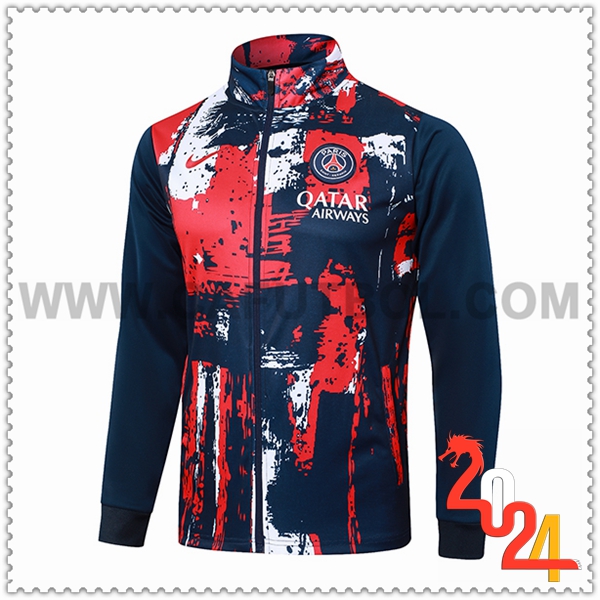 Chaquetas Futbol PSG Azul/Rojo 2024 2025