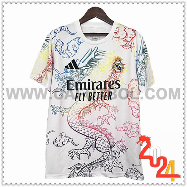 Camiseta Futbol Real Madrid Blanco Edicion especial 2024 2025