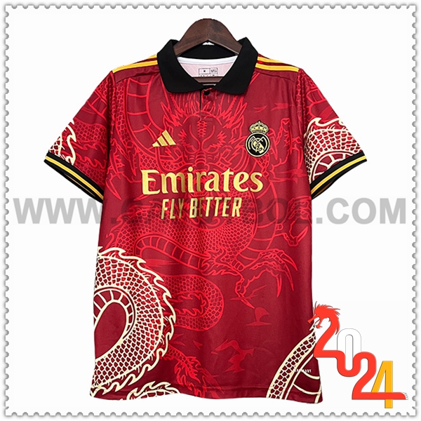 Camiseta Futbol Real Madrid Rojo Edicion especial 2024 2025