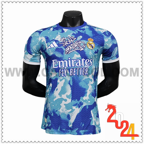 Camiseta Futbol Real Madrid Azul claro Edicion especial 2024 2025