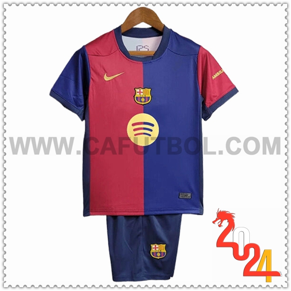 Primera Equipacion del FC Barcelona Ninos 2024 2025