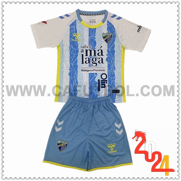 Primera Equipacion del Malaga Ninos 2024 2025