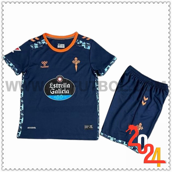 Segunda Equipacion del Celta Vigo Ninos 2024 2025