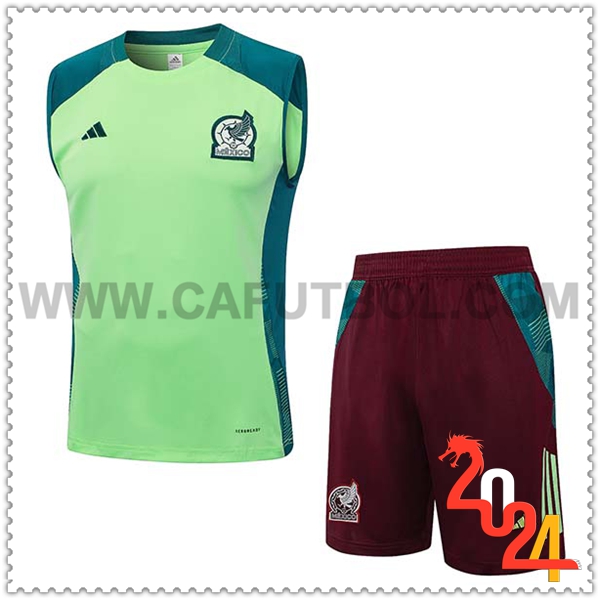 Camiseta Entrenamiento sin mangas México Verde 2024 2025