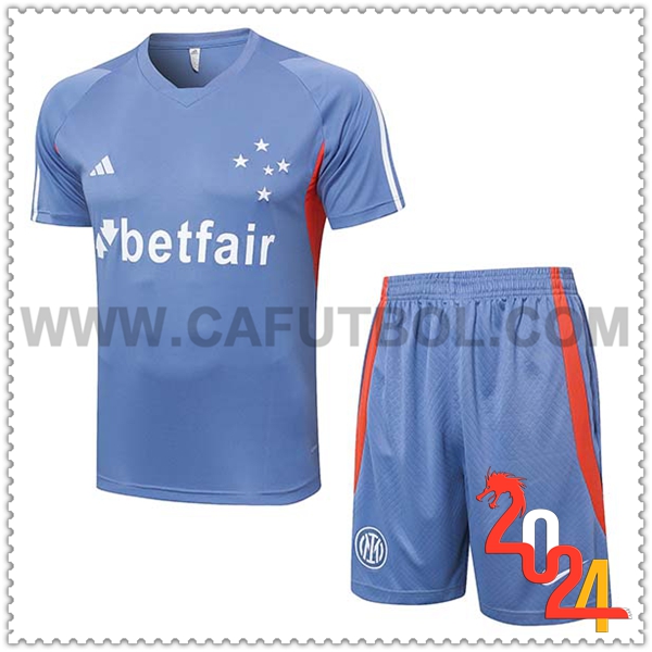 Camiseta Entrenamiento Cruzeiro Gris/Naranja 2024 2025