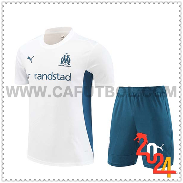 Camiseta Entrenamiento Marsella Blanco/Verde 2024 2025