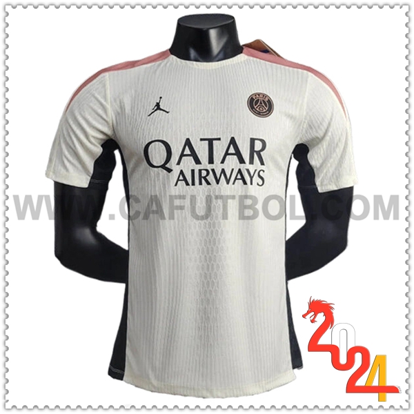 Camiseta Entrenamiento PSG Blanco/Rosa 2024 2025