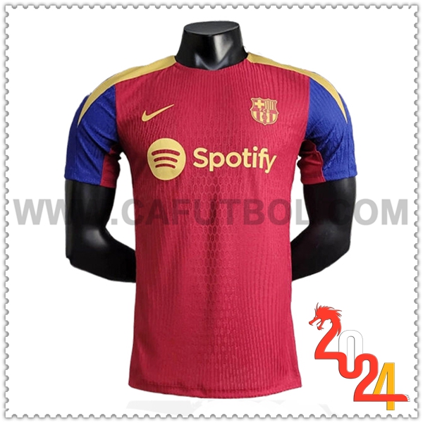 Camiseta Entrenamiento FC Barcelona Rojo/Azul 2024 2025