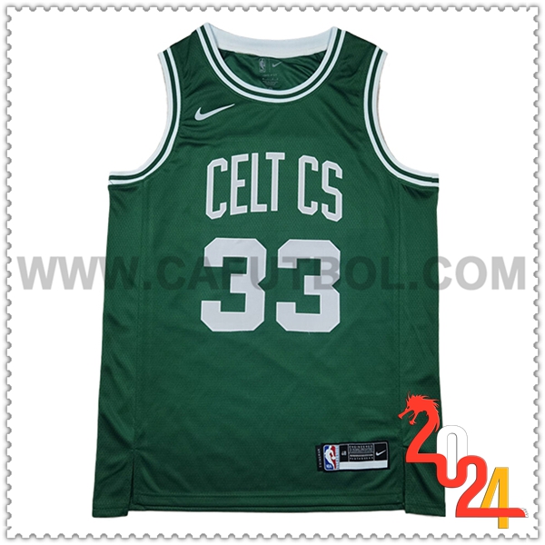 Camisetas Boston Celtics (BIRD #33) 2024/25 Verde -03