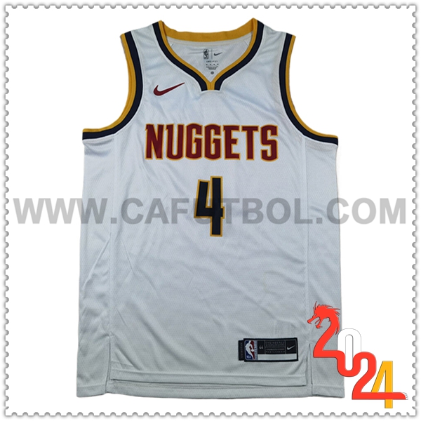 Camisetas Denver Nuggets (WESTBROOK #4) 2024/25 Blanco