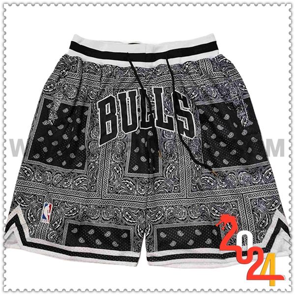 Cortos NBA Chicago Bulls 2024/25 Negro -02