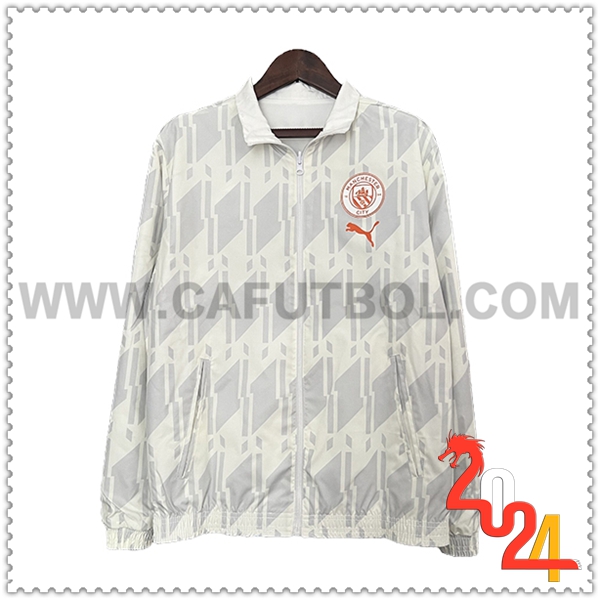 Rompevientos Manchester City Blanco/Gris 2024 2025