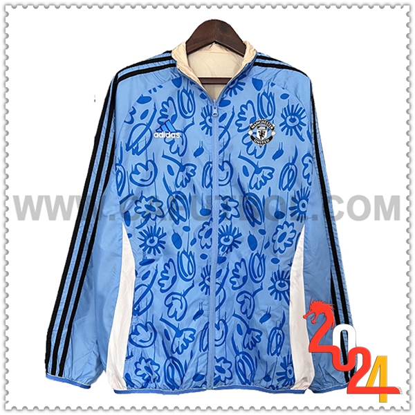 Rompevientos Manchester United Azul/Blanco 2024 2025