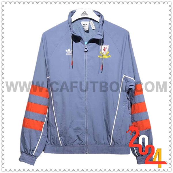 Rompevientos FC Liverpool Gris/Naranja 2024 2025