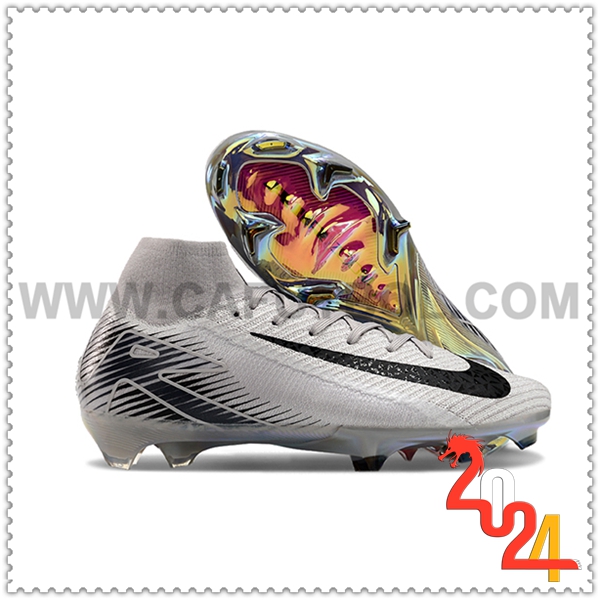 Nike Botas De Fútbol Air Zoom Mercurial Superfly IIX Elite FG Gris/Negro