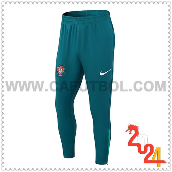 Pantalones Entrenamiento Portugal Verde 2024 2025 -03