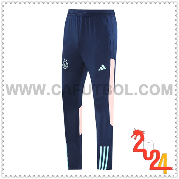 Pantalones Entrenamiento Ajax Azul/Rosa 2024 2025