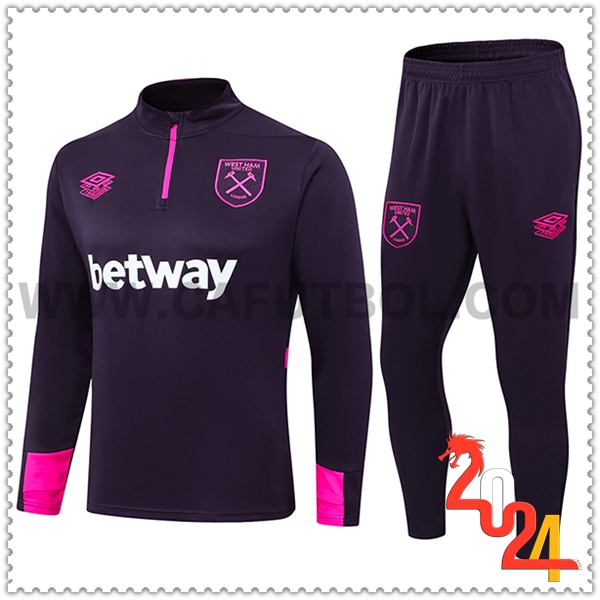 Chandal Futbol West Ham Violeta 2024 2025