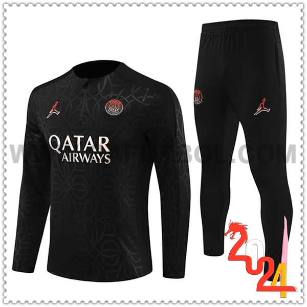 Chandal Futbol PSG Negro/Rosa 2024 2025