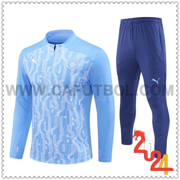 Chandal Futbol Manchester City Azul/Blanco 2024 2025