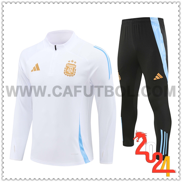 Chandal Futbol Argentina Blanco/Azul 2024 2025