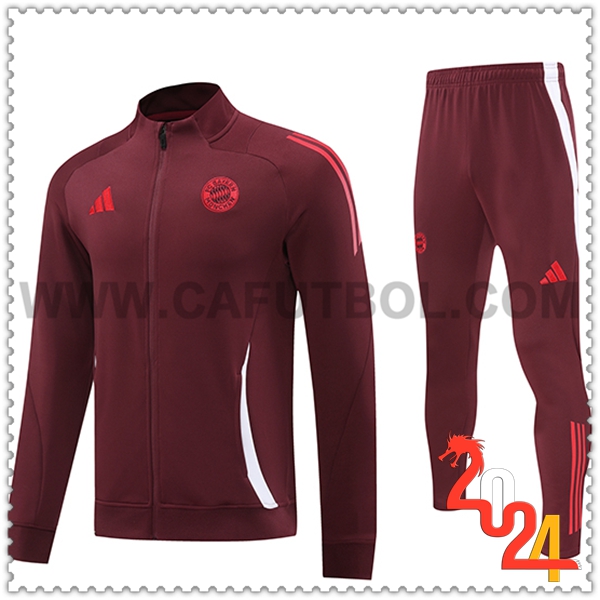 Chandal Futbol Chaquetas Juventus Rojo 2024 2025