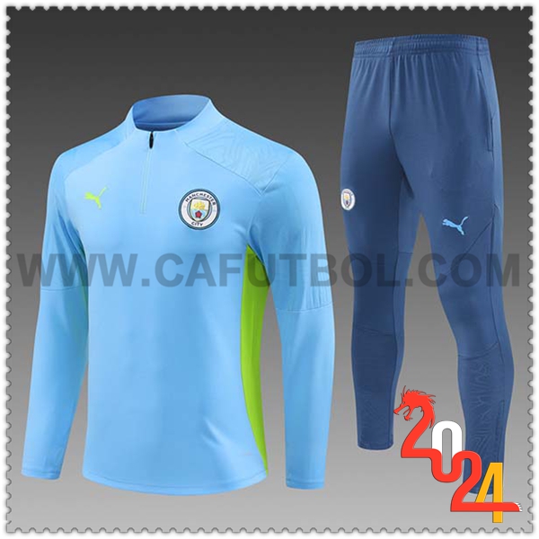 Chandal Futbol Manchester City Ninos Azul Claro 2024 2025