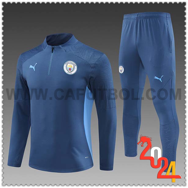 Chandal Futbol Manchester City Ninos azul real 2024 2025