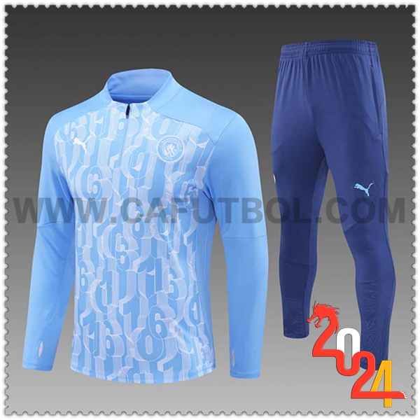 Chandal Futbol Manchester City Ninos Azul/Blanco 2024 2025