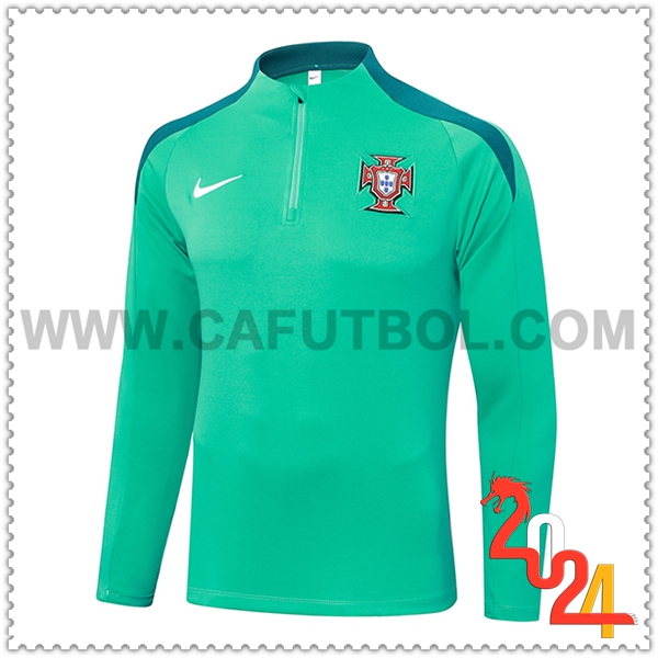 Sudadera Entrenamiento Portugal Verde 2024 2025 -03