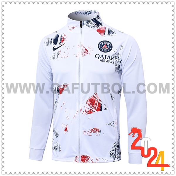 Chaquetas Futbol PSG Blanco 2024 2025