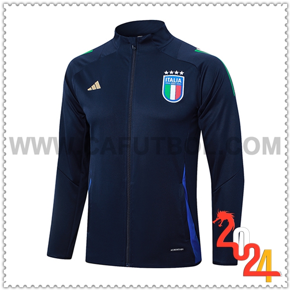 Chaquetas Futbol Italia Azul Oscuro 2024 2025