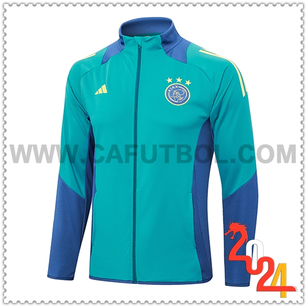 Chaquetas Futbol Ajax Verde/Azul 2024 2025