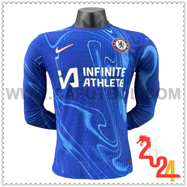 Primera Camiseta Futbol FC Chelsea Mangas largas 2024 2025