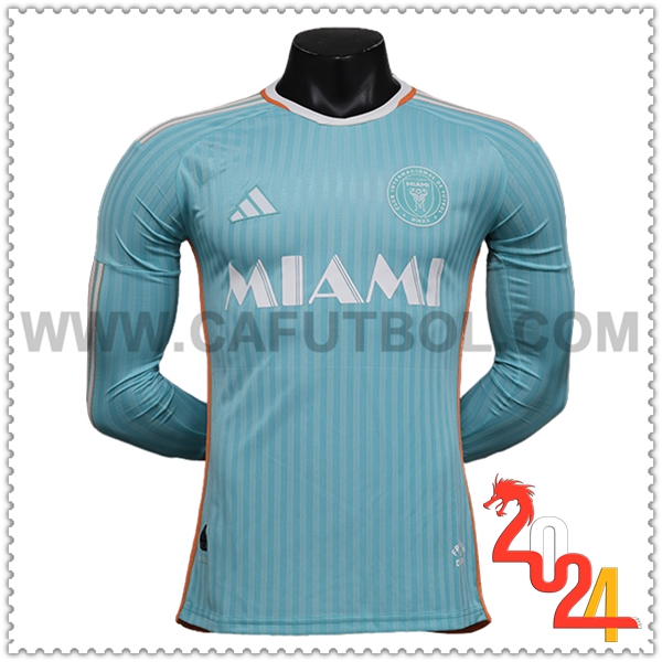 Tercero Camiseta Futbol Inter Miami CF Mangas largas 2024 2025