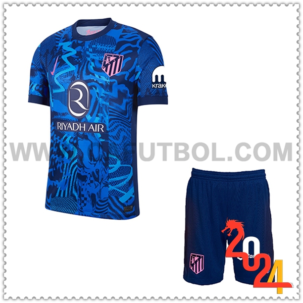 Tercero Nuevo Equipacion del Atletico Madrid Ninos 2024 2025