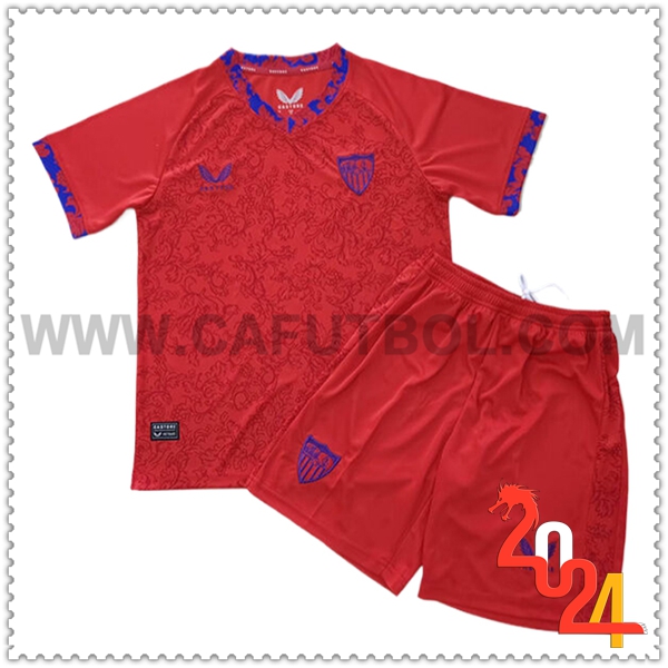 Segunda Equipacion del Sevilla Ninos 2024 2025