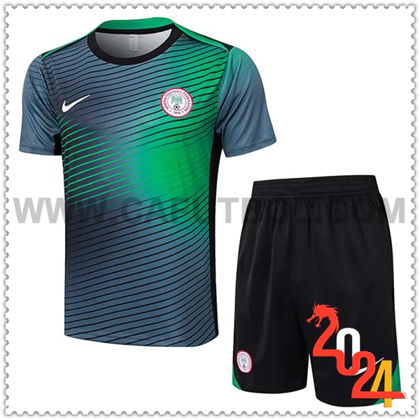 Camiseta Entrenamiento Nigeria Negro/Verde 2024 2025