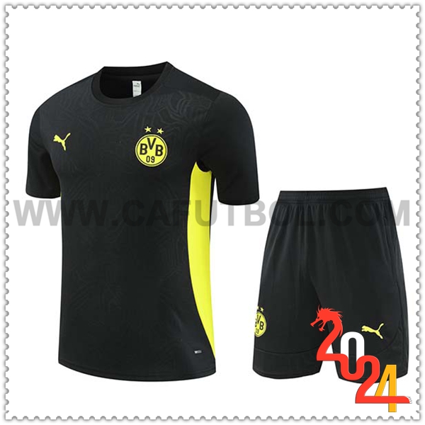 Camiseta Entrenamiento Dortmund Negro/Amarillo 2024 2025