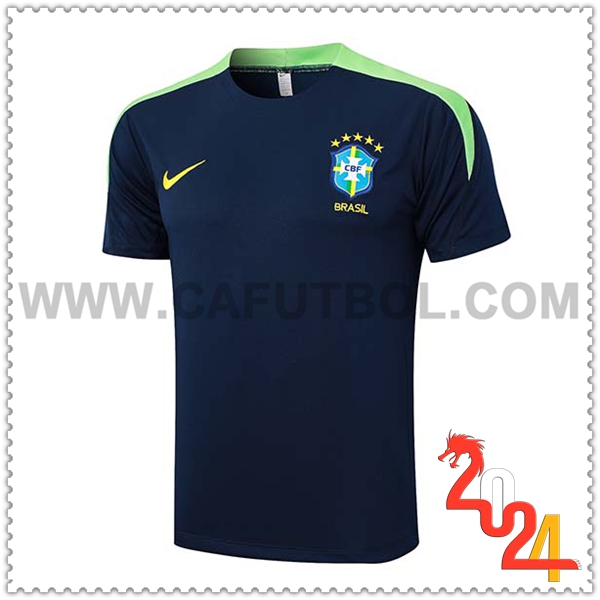 Camiseta Entrenamiento Brasil Azul/Verde 2024 2025