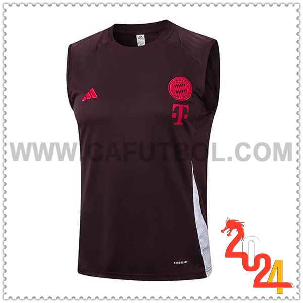 Chalecos De Futbol Bayern Munich Marrón/Rojo 2024 2025