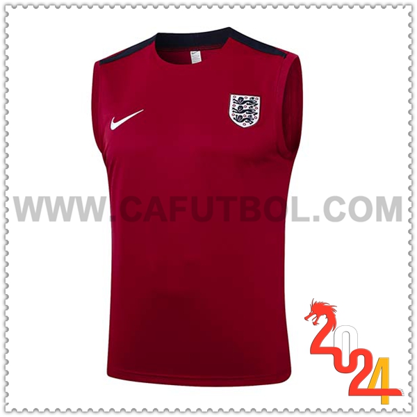 Chalecos De Futbol Inglaterra Rojo/Negro 2024 2025