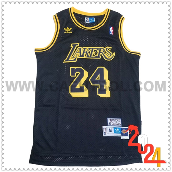 Camisetas Los Angeles Lakers (BRYANT #24) 2024/25 Nero/Giallo